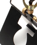 Heavy Duty 360 Degree Rotating Rooftop Sprinkler For Backyard Boss Lawn Cooling And Garden Watering With Smooth Sweep Adjustment and Built Different Zinc Frame close-up of black zinc frame components