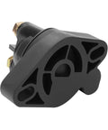 Built Like A Tank 12 Volt Car Start Solenoid Relay durable two terminal starter switch close-up view, black plastic design.