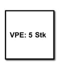 Packaging label for Dust Extraction Filter Bags for CT Mini and Midi Vacuums, Self Cleaning Fleece Material, pack of 5