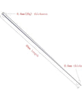 20G 0.8mm 316L Stainless Steel Calor Style Taper Insertion Pin for Ear and Nose Stretcher, no thread, 1.6 inch long