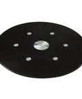 Extra Large 30 Inch Lazy Susan Turntable With Tempered Glass Top Anti Tilt Design And Auxiliary Wheels Rotating Serving Tray For Family Dinners Smooth Spin Heavy Duty Round Tabletop Organizer Black