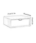 Solid Wood Desk Drawer Cabinet Organizer For Office And School Supplies, A4 File Storage, dimensions 35x26x13cm