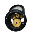 Pro Grade Espresso Wdt Tool Spinner showing planetary gears and distribution mechanism for consistent coffee puck formation.