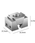 Heavy Duty Badass Precision CNC Machining Wedge Clamping Block dimensions 26.5mm x 19.7mm x 14.7mm for metalworking fixtures.