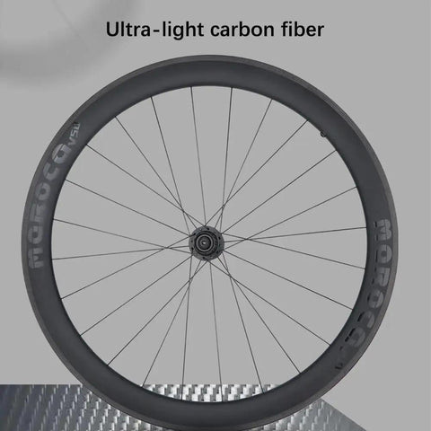 Ultra Light 700C Carbon Road Wheelset With 38mm Rim V Brake Clincher Quick Release Front 100mm Rear 130mm 20 And 24 Hole Spokes Compatible With 8 9 10 11 Speed Cassette