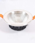 WKNHHL Recessed Lighting Housing Trim Kits Recessed Lamp with silver trim, 5W LED downlight for ceiling decoration.