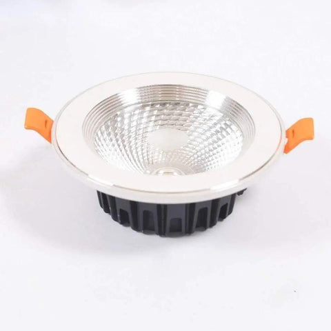 WKNHHL Recessed Lighting Housing Trim Kits Recessed Lamp with silver trim, 5W LED downlight for ceiling decoration.