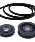Upgrade Your Lawn Equipment With This Top Tuff Idler Pulley And Drive Belt Kit For 105 108 115 Models GX20006 Replacing GX20286 And GX20287 including two pulleys and belts.