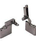Tough As Nails Heavy Duty Invisible Aluminum Cabinet Door Hinges featuring smooth hydraulic cushion design for concealed mounting.