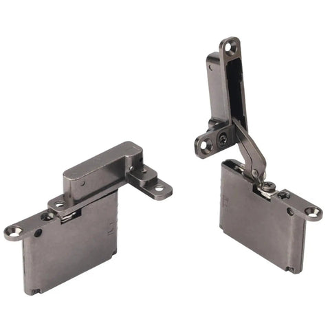 Tough As Nails Heavy Duty Invisible Aluminum Cabinet Door Hinges featuring smooth hydraulic cushion design for concealed mounting.