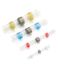 50pcs Mix Seal Solder Sleeve Kit With Heat Shrink Electrical Wire Connectors Insulated Butt Terminals Soldering Sleeves, assorted sizes