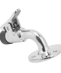 Heavy Duty Marine Grade 316 Stainless Steel Door Stopper Catch Set For Yachts And Ships, spring loaded latch with mounting bracket.
