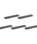 Graphite Block Ingot Rectangle Graphite Electrode Plate Board 100x20x5mm for melting, casting, electrolysis, electroplating pack of 5