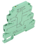 NPN To PNP Converter Module For PLC IO Level Shifting And Polar Sensor Interface MRI 24TR INV, slim 6.2mm green casing