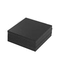 8 Piece Black Beefy Neoprene Foam Anti Vibration Pads With Adhesive Backing 6 By 6 By One Eighth Inch Rubber Padding Stack
