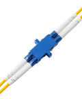 50 Pack LC Duplex Singlemode Fiber Optic Coupler Adapter Set For Hooking Up Two LC Patch Cords With High Reliability Ceramic Tube Design