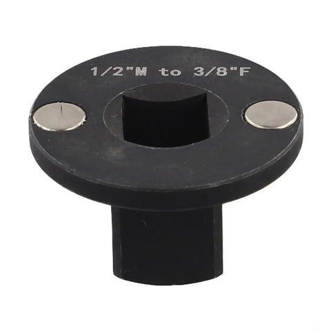 Get These Killer Low Profile Impact Sockets With Heat Treated Steel Adapters For 1/4 To 3/4 Inch Drives Perfect for Tight Spots And Tough Jobs In Black Finish. 1/2"M to 3/8"F adapter