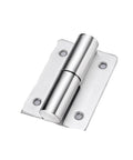 Heavy Duty Thickened 304 Stainless Steel Spring Hinge Built Tough Self Closing Silent Action Reinforced Four Hole Mounting Rust Proof Top Grade Hardware For Interior And Exterior Doors - close-up view.