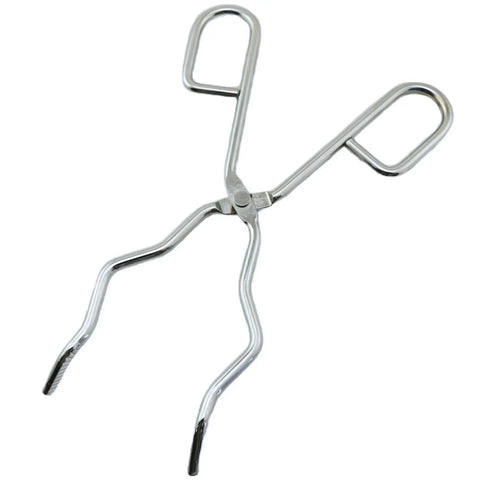 Stainless Steel Crucible Clamp 8 Inch Beaker Clamp For Laboratory Soldering And Heating Ceramics Tongs Durable Rustproof Grip 20cm Handle Heat Resistant Multi Purpose Lab And Charcoal Grill Use