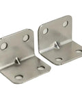 Heavy Duty L Shaped Shelf Brackets With Screws, Rust Proof Corner Braces, Solid Angle Iron Mounts For Cabinets Tables, Smooth Burr Free Edge, No Sweat Assembly For Your Garage Or Workshop, 100 Pack - close-up.