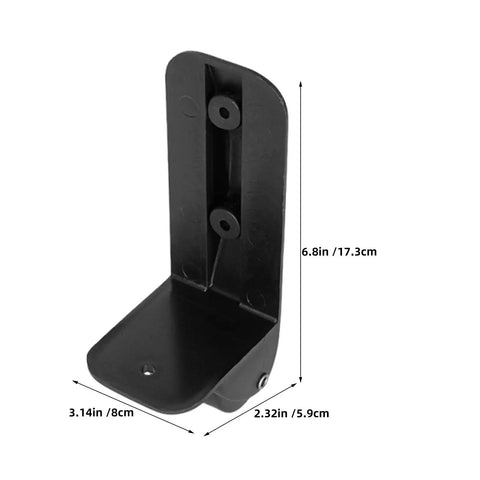 Heavy Duty Two Pack Non Swivel Caster Wheels With L Bracket Side Mount and Quiet Rubber Tires for stable mounting support.