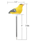 6X Soil Moisture Meter With Watering Alarm And Hygrometer Sensor For Plants, yellow bird design garden decor with measurement details