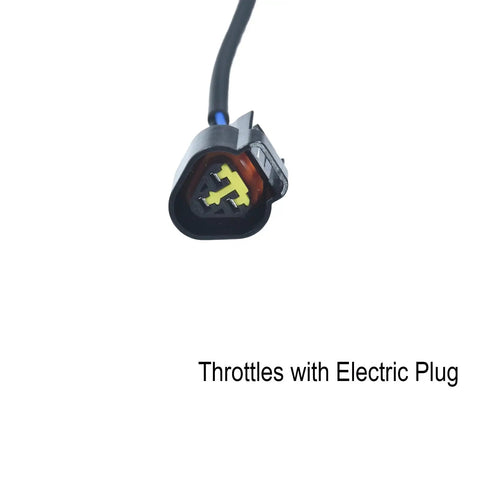 Close-up of electric plug for Upgraded Dope Electric Throttle Grip With Smooth Fast Response For Light Bee X S And X160 X260 Ebikes Plus Tuttio Soleil 01 Eride Pro Macfox Cable Kit Included