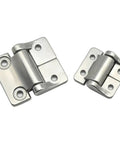 Sturdy Stainless Steel Constant Torque Gate Hinge 1 Piece for small and large gates, shown with two hinge sizes.