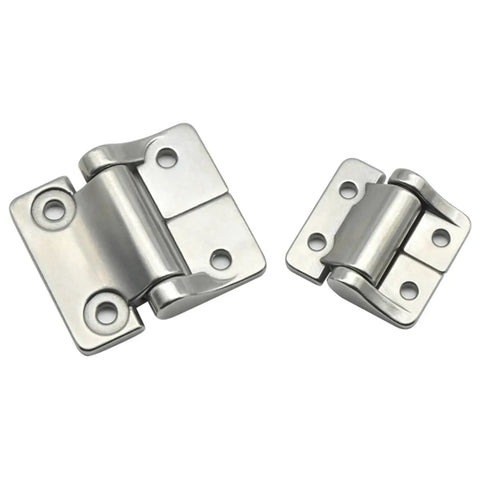 Sturdy Stainless Steel Constant Torque Gate Hinge 1 Piece for small and large gates, shown with two hinge sizes.