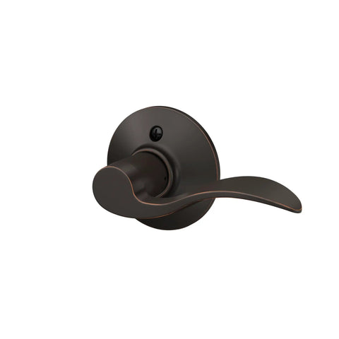Right Handed Accent Door Lever One Sided Non Turning Dummy Door Handle Aged Bronze For Decorative Doors And Inactive Panels Ideal For Double Door Installations, close-up view