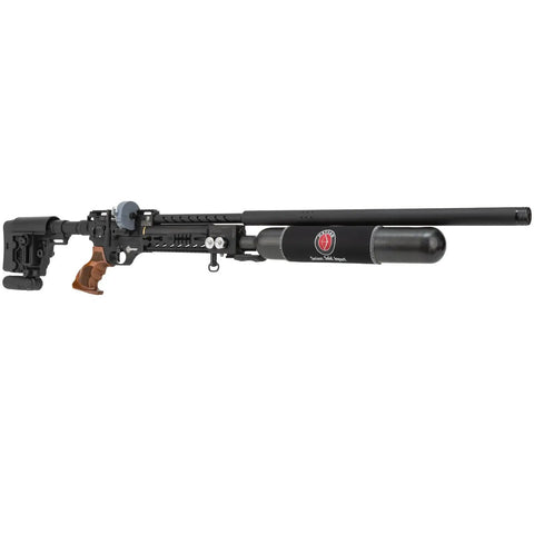 Factor Sniper Long 30 Caliber PCP Side Lever Air Rifle Bundle With Pellets And Targets Ambidextrous Reversible Charging Handle