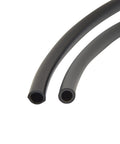 Close-up of 1/4-Inch Drip Irrigation Tubing, 50 Feet Black Polyethylene, Easy Install Main Line For Drippers And Emitters