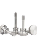 Heavy Duty M5 X 20mm Captive Screws With Knurled Thumb Head crafted from tough 304 stainless steel fasteners, showing four screws.