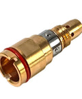 5-Pack Gas Diffuser Fit For Miller MDX Mig Welding Guns, brass nozzle with red ring for shielding gas flow control