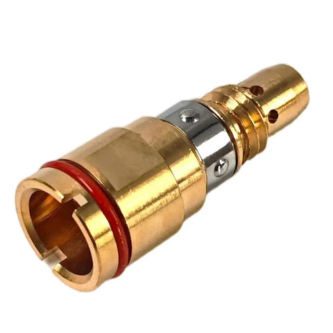 5-Pack Gas Diffuser Fit For Miller MDX Mig Welding Guns, brass nozzle with red ring for shielding gas flow control