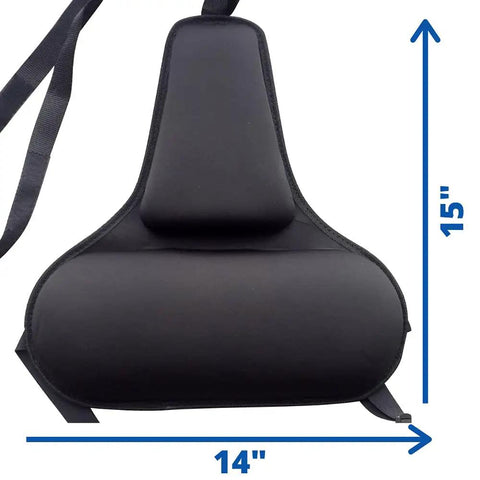 Ultra Firm Gel Foam Lumbar Support Cushion For Lower Back Pain Relief, 14x15 inch ergonomic back support for office or car.