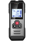 Wall Scanner Stud Finder with Deep Scan 4 Depth Modes-Electronic Stud Detector for Wood,Metal,AC Wires,Pipes,Rebar with LCD Display-Black front view with LCD screen