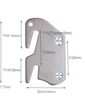 Universal Wood Bed Rail Hook Plates With Four Mounting Pins For Footboard Frames built like a tank dimensions shown.