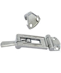 Stainless Steel Spring Loaded Toggle Latch Clip for Cabinets and Drawers with Hasp Clamp and Compression Catch