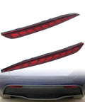 Slick All-In-One Rear Bumper Combo Lights For Tesla Model Y 2020-2023 featuring two red lamp units for seamless installation.