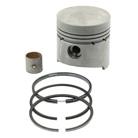 Drop-In Piston Kit For V1702 Engine STD Specs Replacement Part 607916-2675 Direct Replacement With Precise Tolerances No Modifications Required Built For Durable Construction Equipment Performance Plug-And-Play Install, silver piston kit with rings and wrist pin