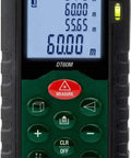 Laser Distance Meter 196 Feet Or 60 Meters Digital Laser Measure With Area Volume Indirect Height Functions Backlit Display