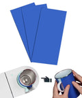 Sublimation Tumbler Wrap Kit For Mug Press With Three Silicone Thickness Wraps, 9.8 x 4.7 Inch, covering a mug and mug press