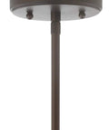 Oil Rubbed Bronze Dope Modern Schoolhouse LED Pendant Light Fixture With White Glass Shade Adjustable Drop Metal Hanging Lamp