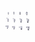 Grease Fittings Kit 400 Piece SAE And Metric Nipple Set With Straight 90 Degree And 45 Degree Angled Zerks including zinc-plated fittings