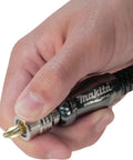 Hand holding Flexible Impact Bit Holder 12 Inch Built For High Torque Driving Reaches Deep In Tight Spots With Beefy Steel Magnetic Quick Change