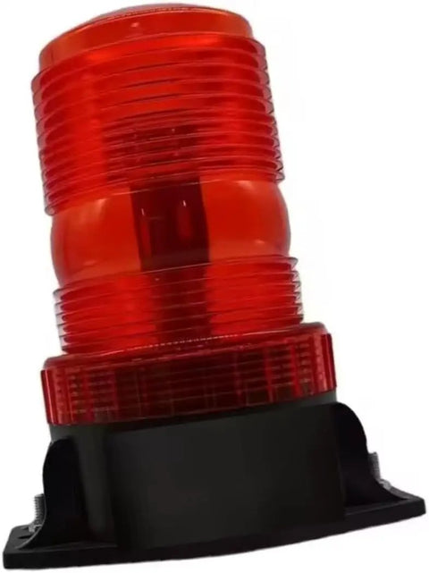 Top Shelf Amber Led Strobe Beacon Light Compatible With Genie Scissor And Vertical Mast Lifts Gr12 Gs1530 Gs2032. Amber light with black base.