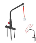 Golf Swing Trainer Adjustable Height Practice Stand For Garden And Outdoor Use Muscle Memory Builder Pro Grade Durable Steel