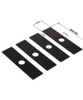 Beefy Eco Edger Blade Replacement 8x2 Hole Diameter 1 Inch Universal Fit That Plays Nice With Ryobi Echo Stihl Maruyama Green Machine 237001 Four Pack Built Tough For Home Lawn Care, four black steel blades