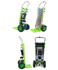Heavy Duty Electric Stair Climber Cart That Totally Crushes Heavy Loads And Makes Moving Furniture Or Kegs Up Down Stairs A Breeze For Any Home Renovation Crew, showcasing different angles and features.